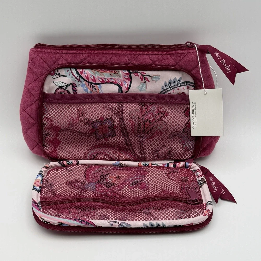 Vera Bradley Compact Organizer‎ Majestic Magenta NWT
